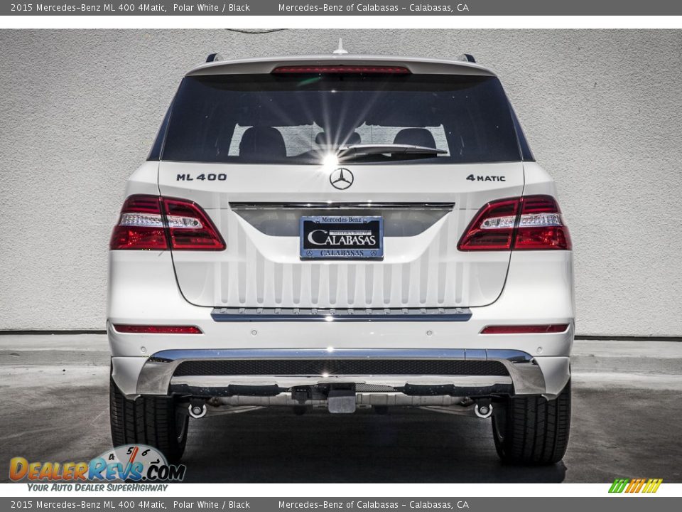 2015 Mercedes-Benz ML 400 4Matic Polar White / Black Photo #3