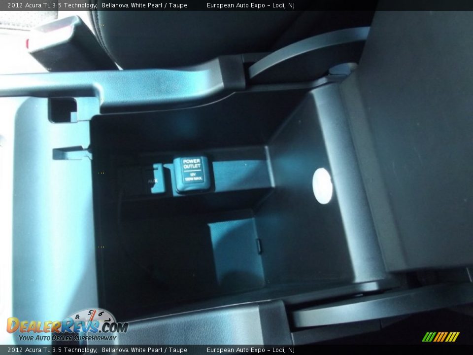 2012 Acura TL 3.5 Technology Bellanova White Pearl / Taupe Photo #22