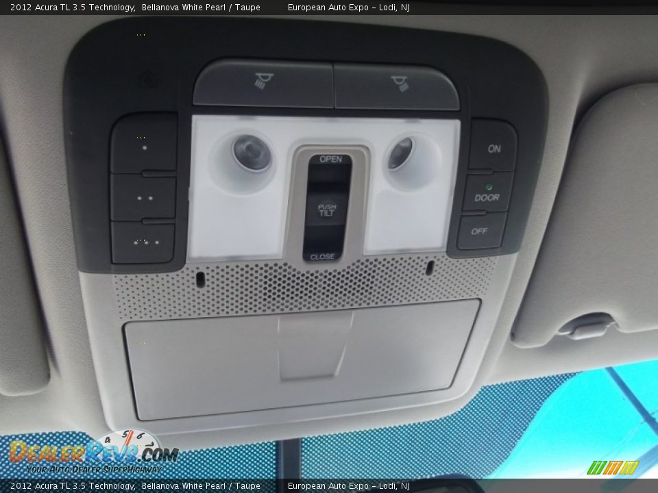 2012 Acura TL 3.5 Technology Bellanova White Pearl / Taupe Photo #29