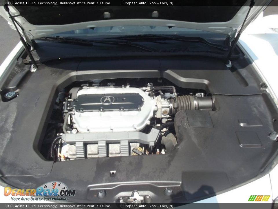 2012 Acura TL 3.5 Technology Bellanova White Pearl / Taupe Photo #36