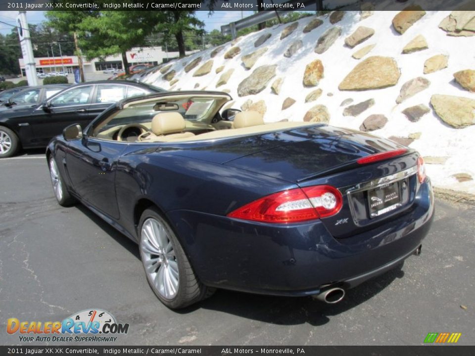 2011 Jaguar XK XK Convertible Indigo Metallic / Caramel/Caramel Photo #4