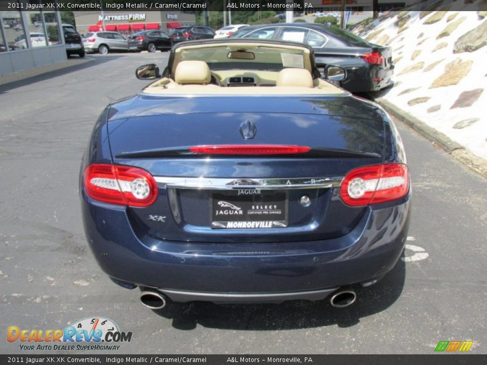 2011 Jaguar XK XK Convertible Indigo Metallic / Caramel/Caramel Photo #5