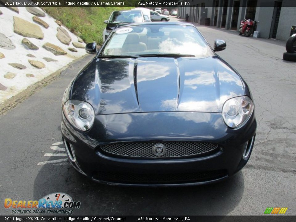 2011 Jaguar XK XK Convertible Indigo Metallic / Caramel/Caramel Photo #8