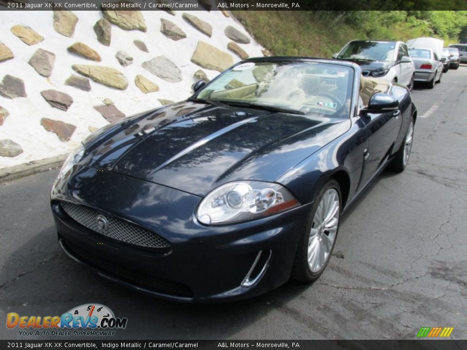 2011 Jaguar XK XK Convertible Indigo Metallic / Caramel/Caramel Photo #9