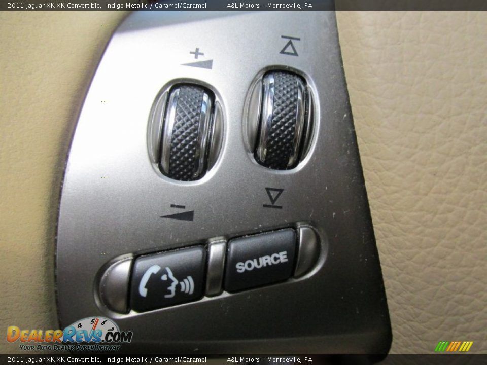 2011 Jaguar XK XK Convertible Indigo Metallic / Caramel/Caramel Photo #18