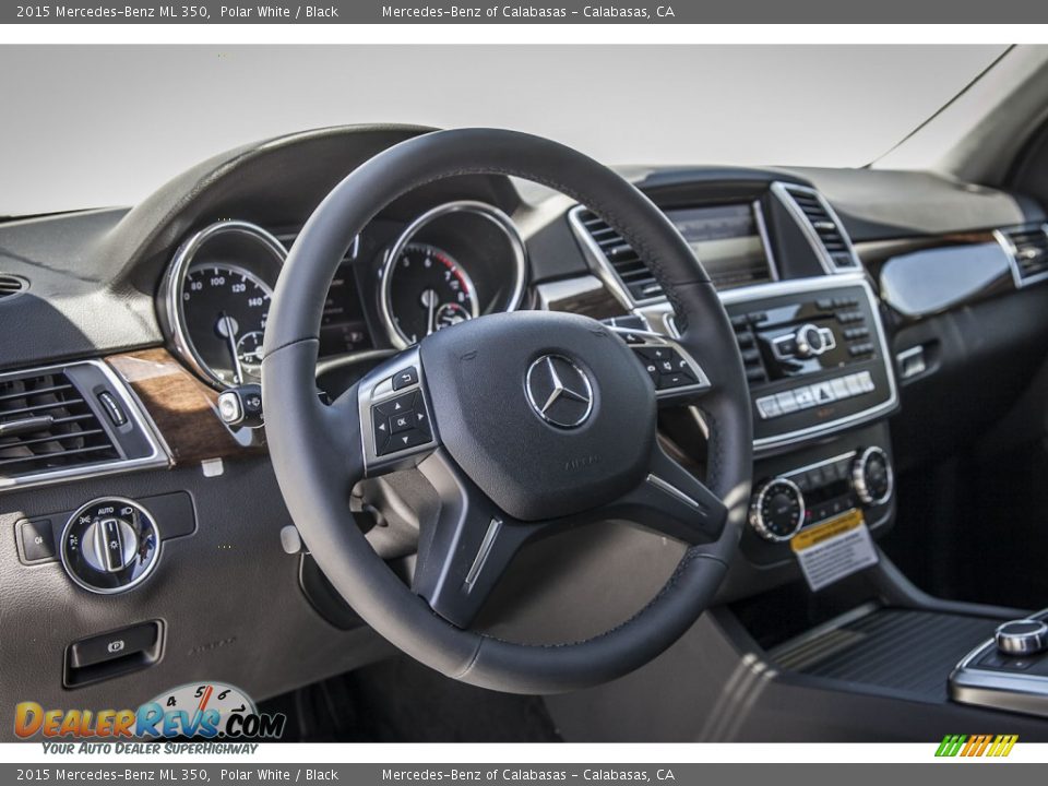 2015 Mercedes-Benz ML 350 Polar White / Black Photo #5