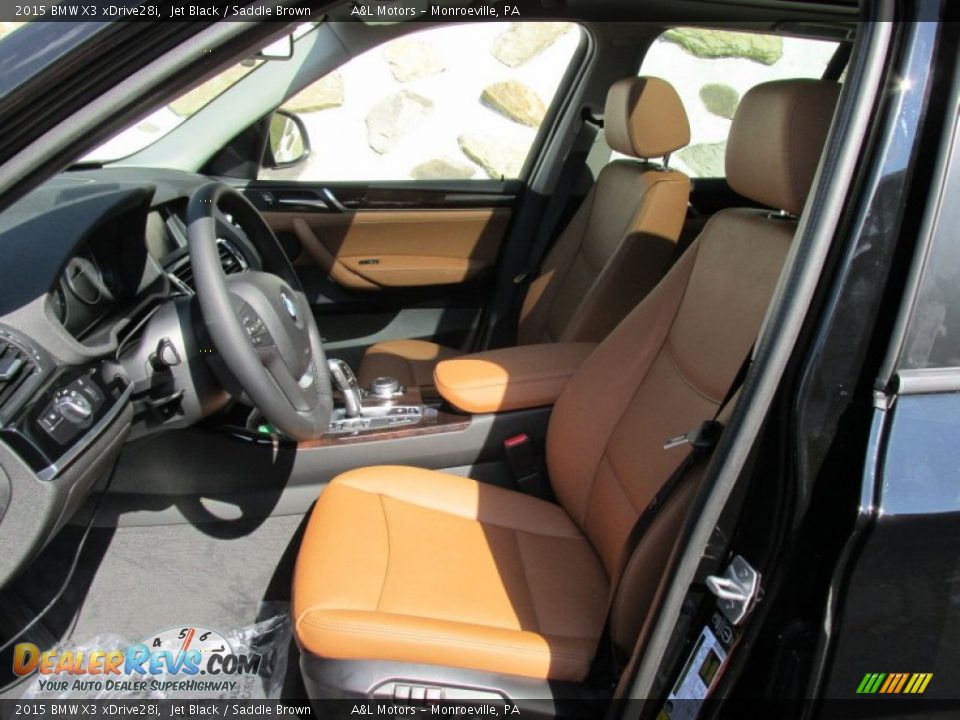 Saddle Brown Interior - 2015 BMW X3 xDrive28i Photo #12