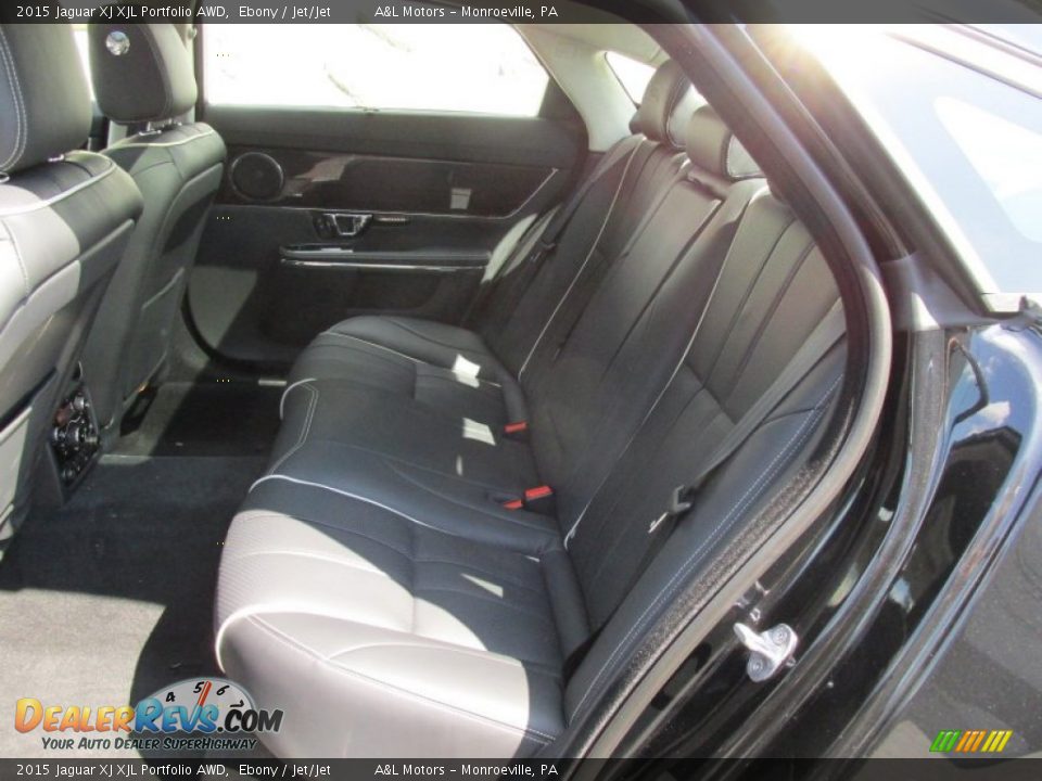 Rear Seat of 2015 Jaguar XJ XJL Portfolio AWD Photo #11