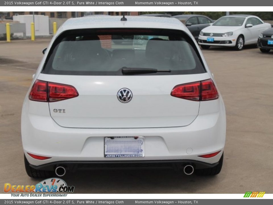 2015 Volkswagen Golf GTI 4-Door 2.0T S Pure White / Interlagos Cloth Photo #7