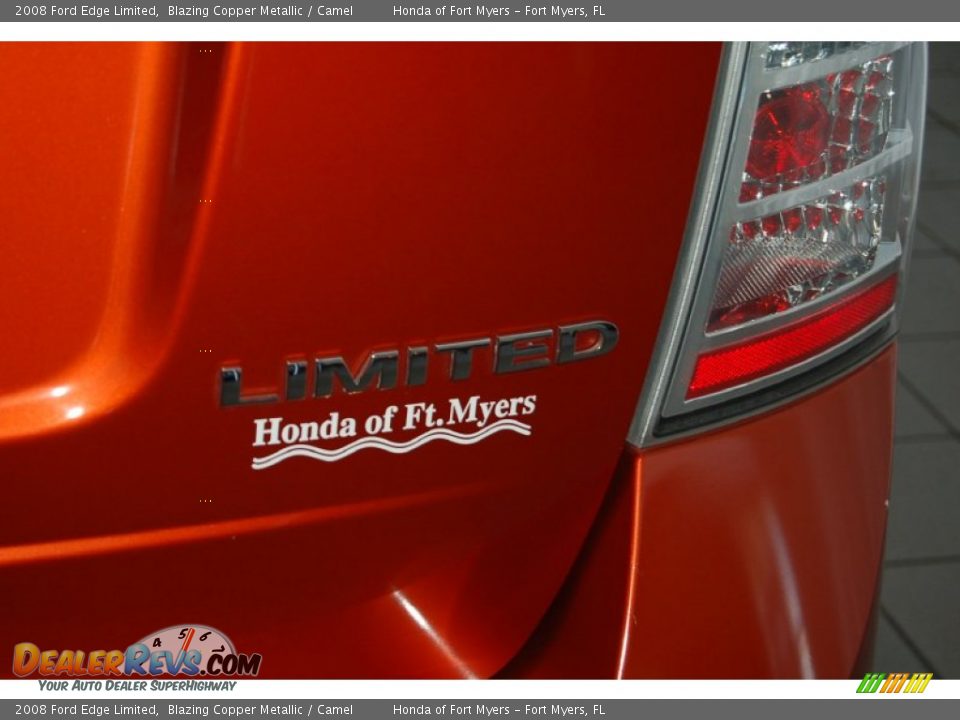 2008 Ford Edge Limited Blazing Copper Metallic / Camel Photo #9