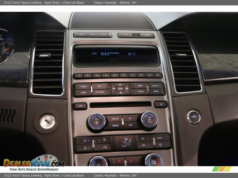 2012 Ford Taurus Limited Ingot Silver / Charcoal Black Photo #8