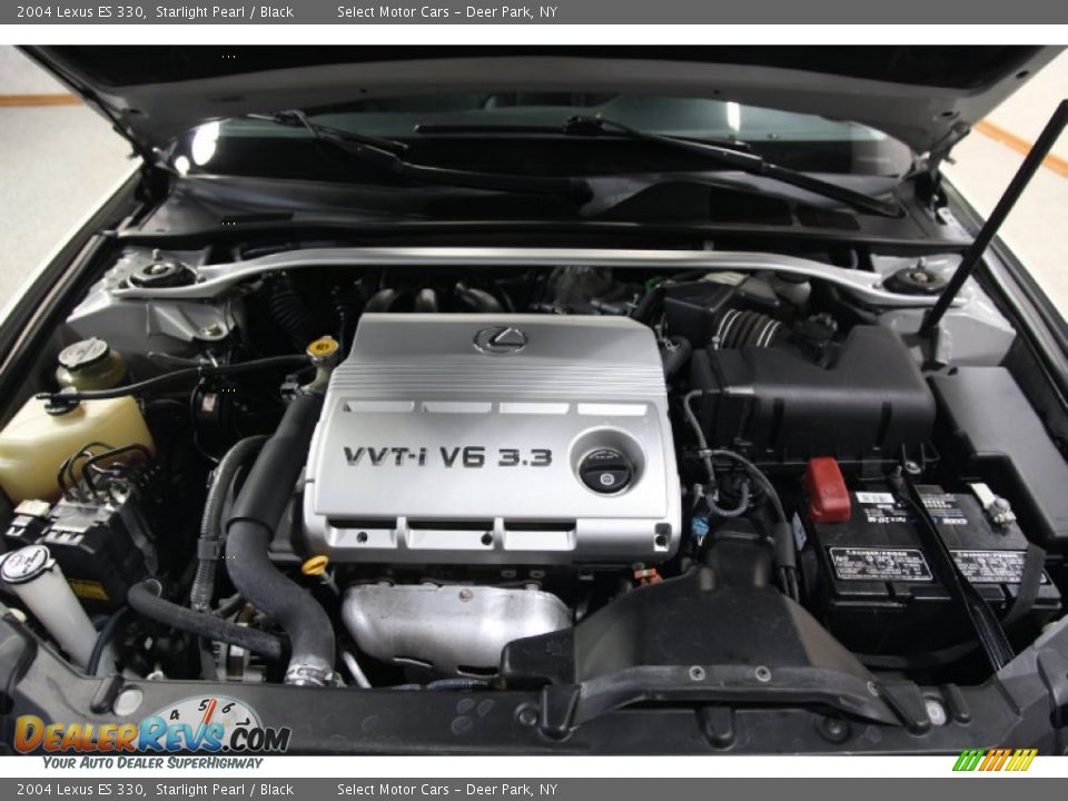 2004 Lexus ES 330 Starlight Pearl / Black Photo #11