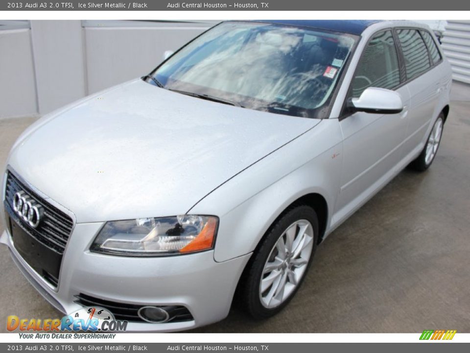 2013 Audi A3 2.0 TFSI Ice Silver Metallic / Black Photo #3