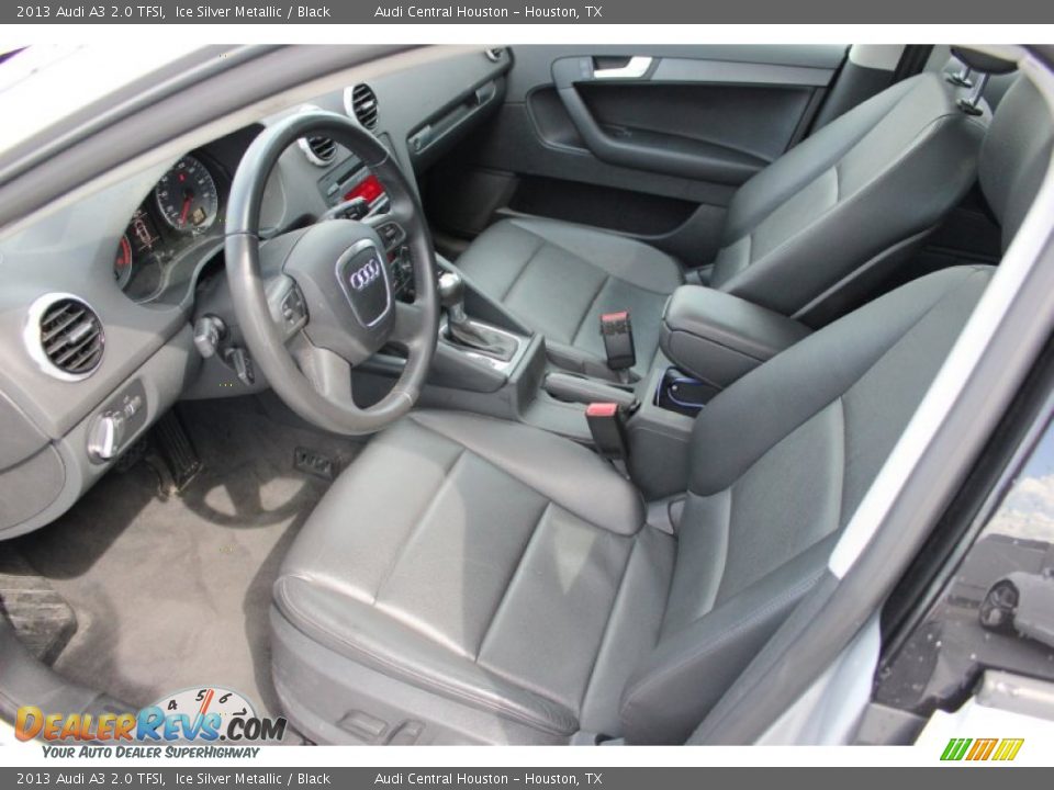 2013 Audi A3 2.0 TFSI Ice Silver Metallic / Black Photo #12