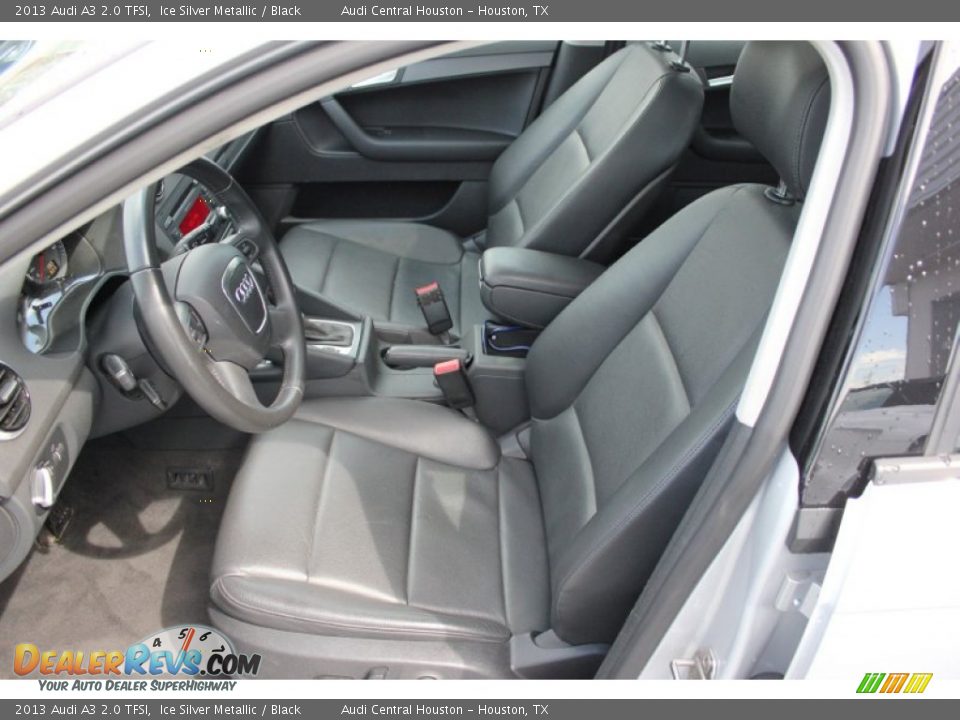 2013 Audi A3 2.0 TFSI Ice Silver Metallic / Black Photo #13