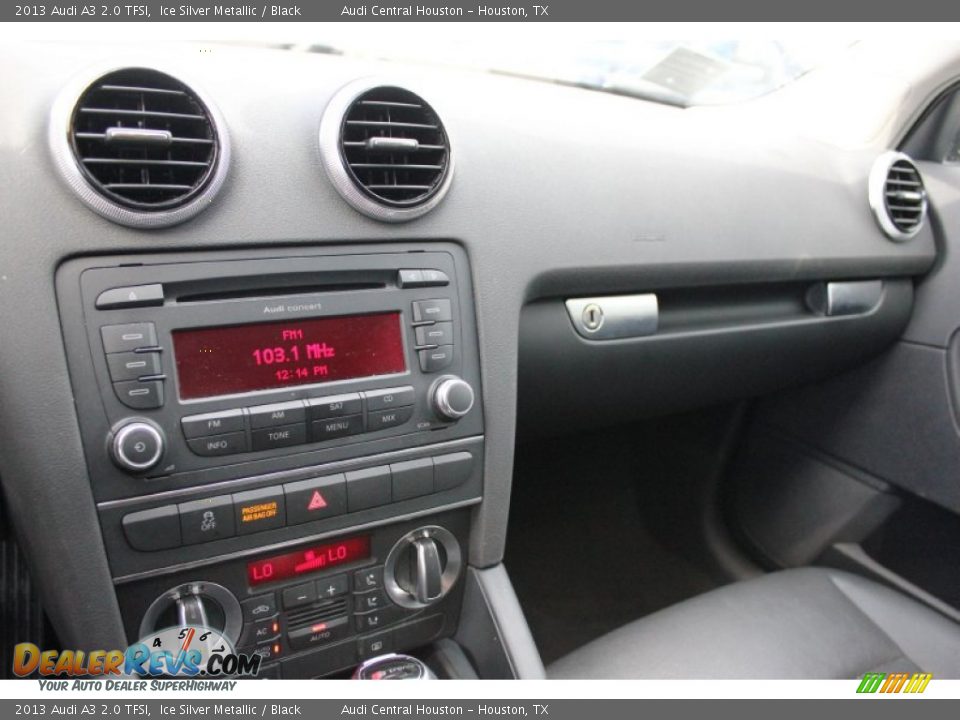 2013 Audi A3 2.0 TFSI Ice Silver Metallic / Black Photo #14