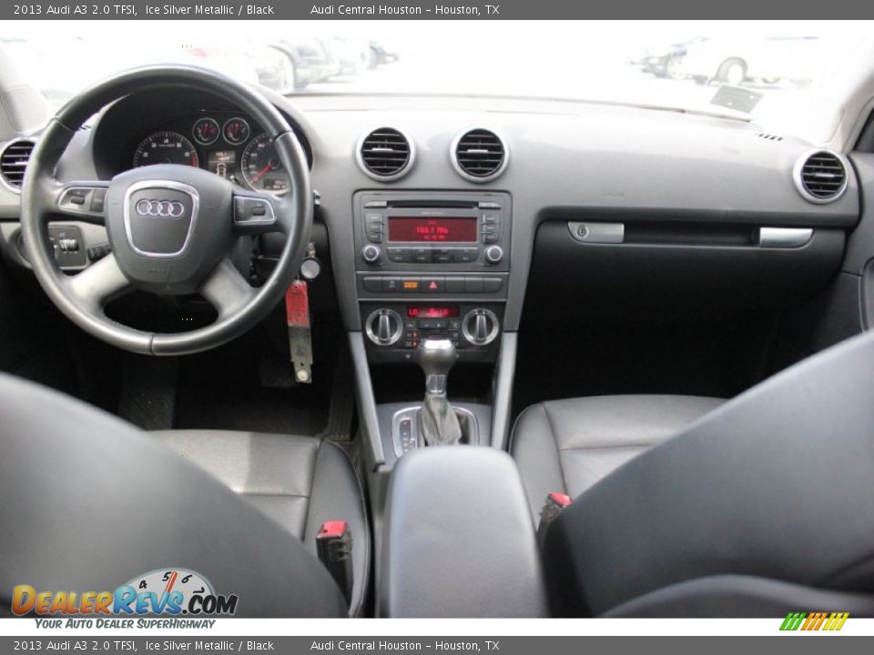 2013 Audi A3 2.0 TFSI Ice Silver Metallic / Black Photo #25