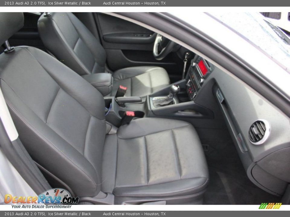 2013 Audi A3 2.0 TFSI Ice Silver Metallic / Black Photo #33