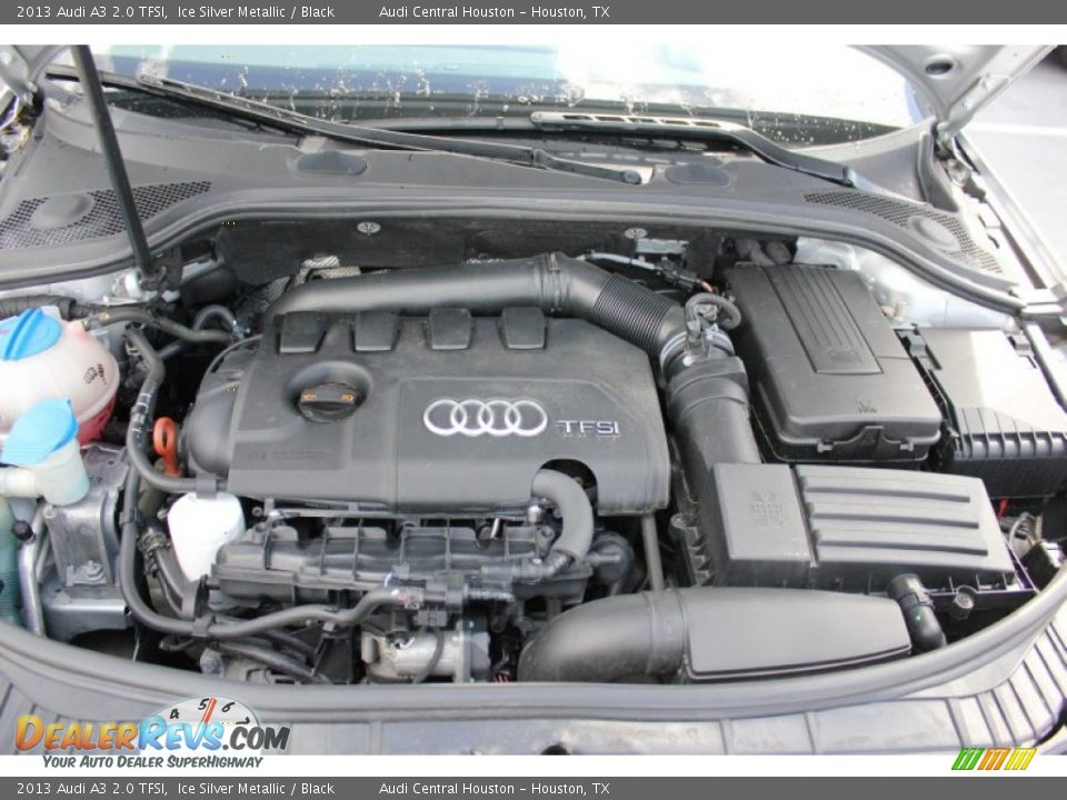 2013 Audi A3 2.0 TFSI Ice Silver Metallic / Black Photo #34