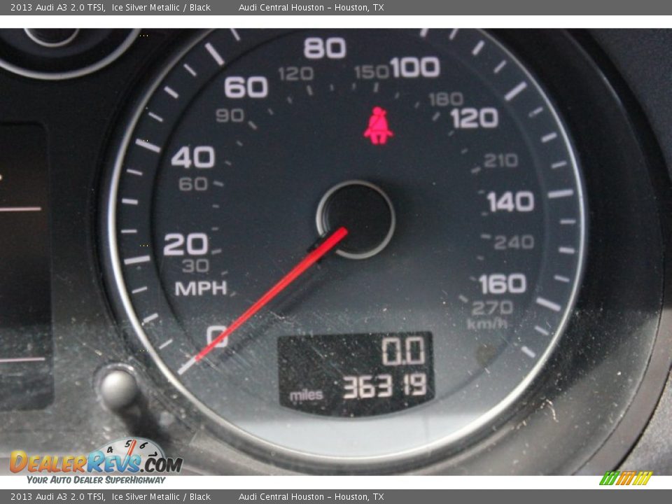 2013 Audi A3 2.0 TFSI Ice Silver Metallic / Black Photo #36