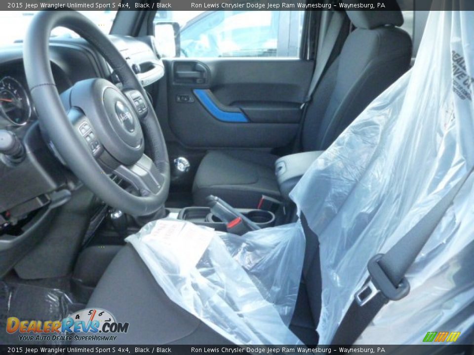 2015 Jeep Wrangler Unlimited Sport S 4x4 Black / Black Photo #9