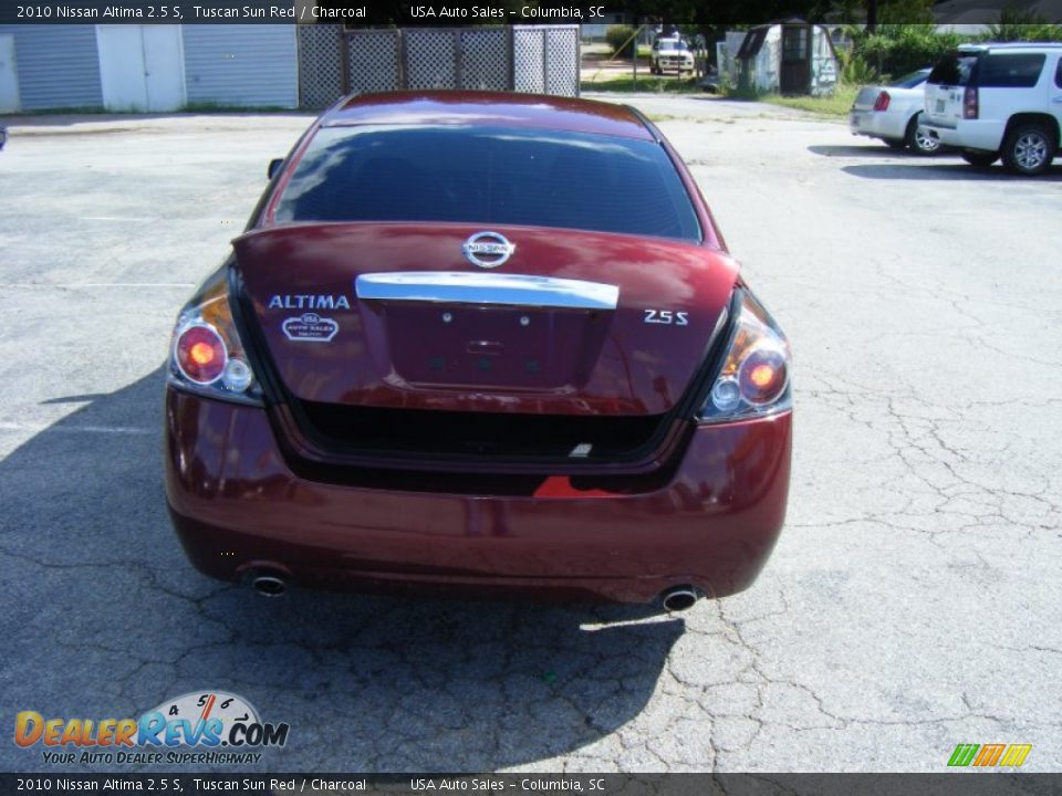 2010 Nissan Altima 2.5 S Tuscan Sun Red / Charcoal Photo #3