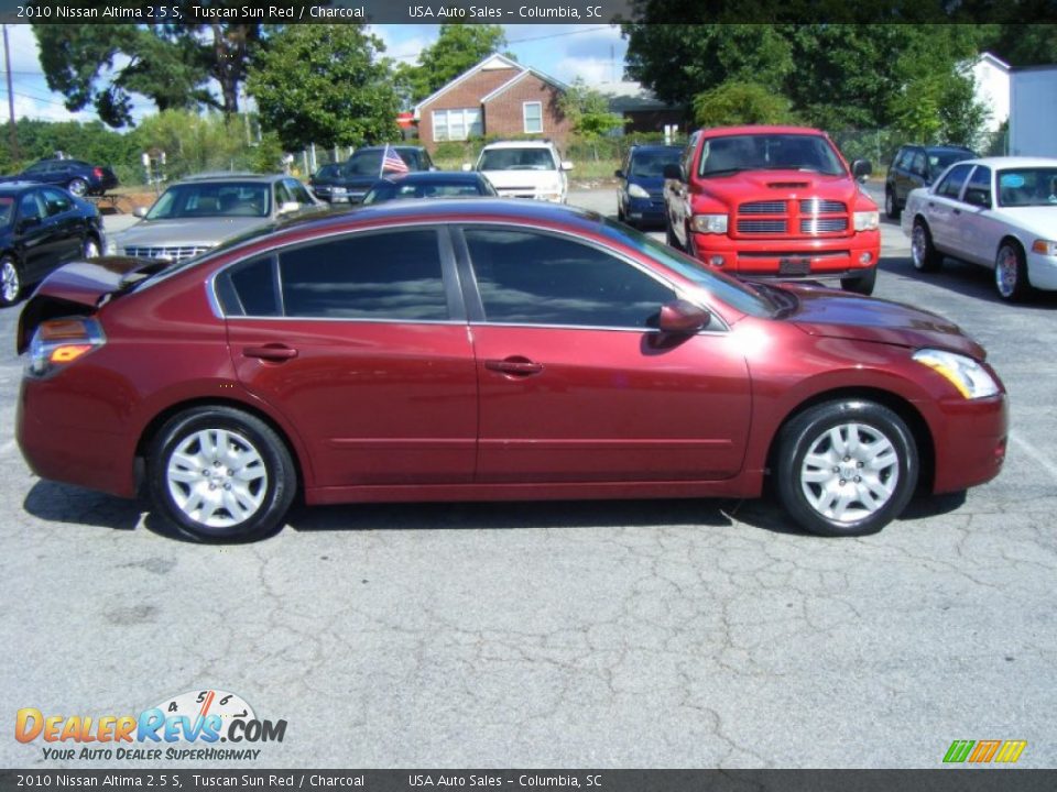 2010 Nissan Altima 2.5 S Tuscan Sun Red / Charcoal Photo #4