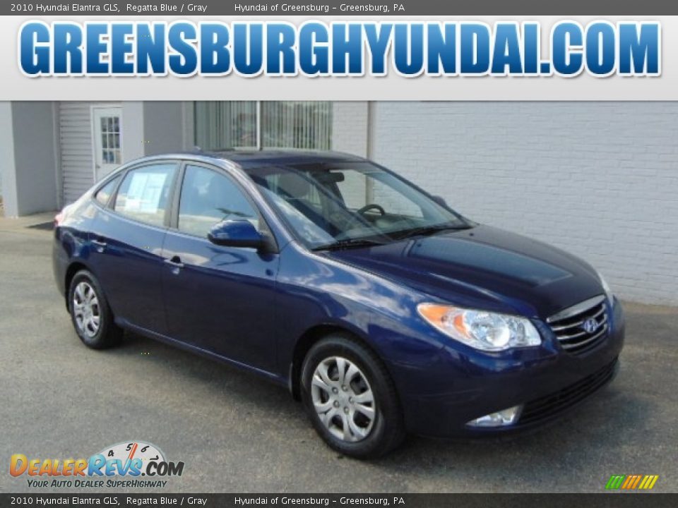 2010 Hyundai Elantra GLS Regatta Blue / Gray Photo #1