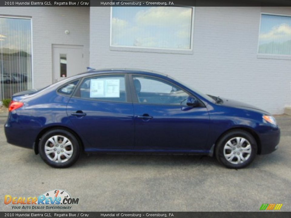 2010 Hyundai Elantra GLS Regatta Blue / Gray Photo #2