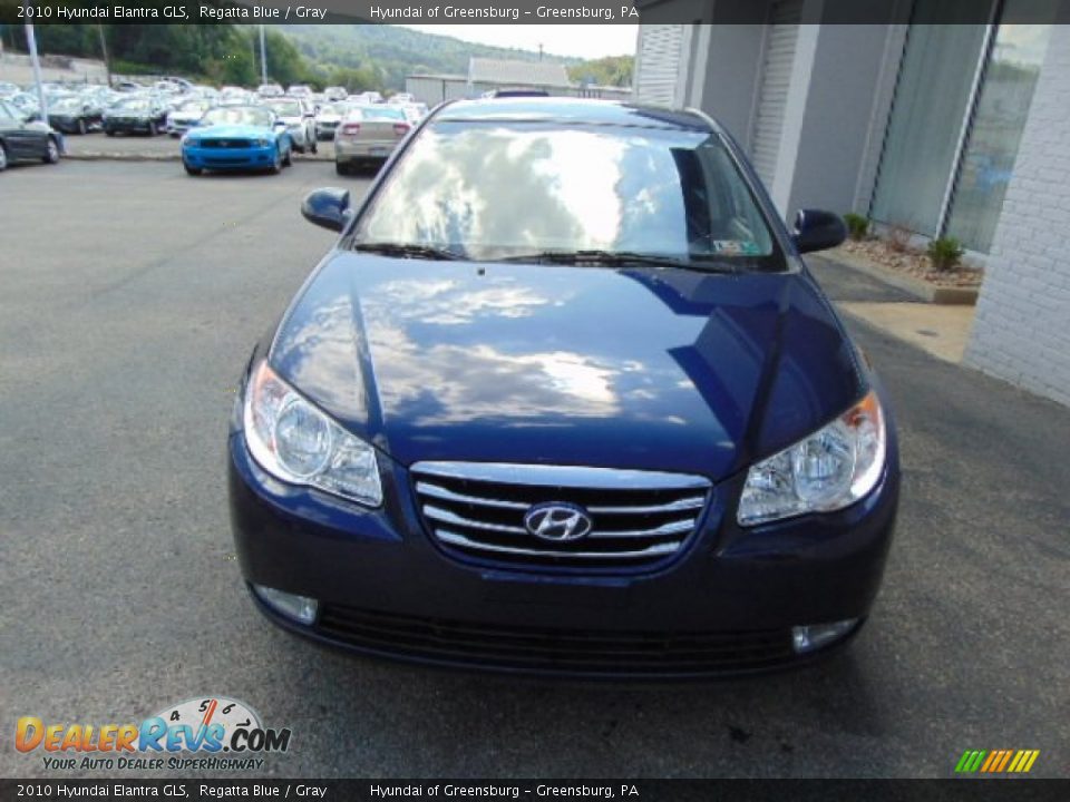 2010 Hyundai Elantra GLS Regatta Blue / Gray Photo #4