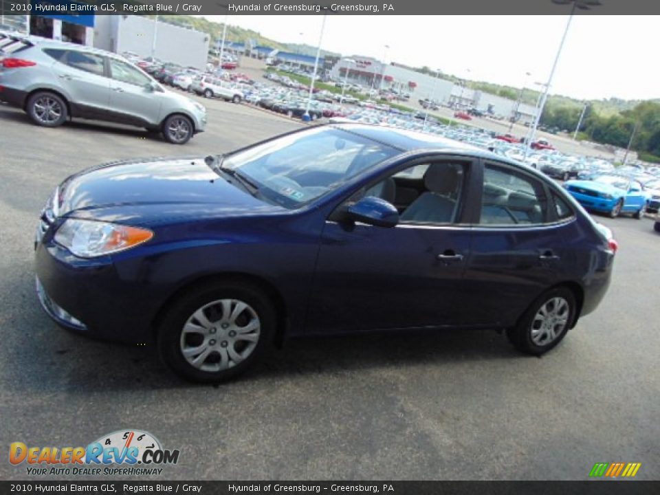 2010 Hyundai Elantra GLS Regatta Blue / Gray Photo #6