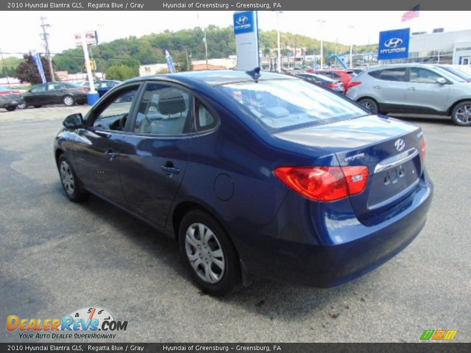 2010 Hyundai Elantra GLS Regatta Blue / Gray Photo #7
