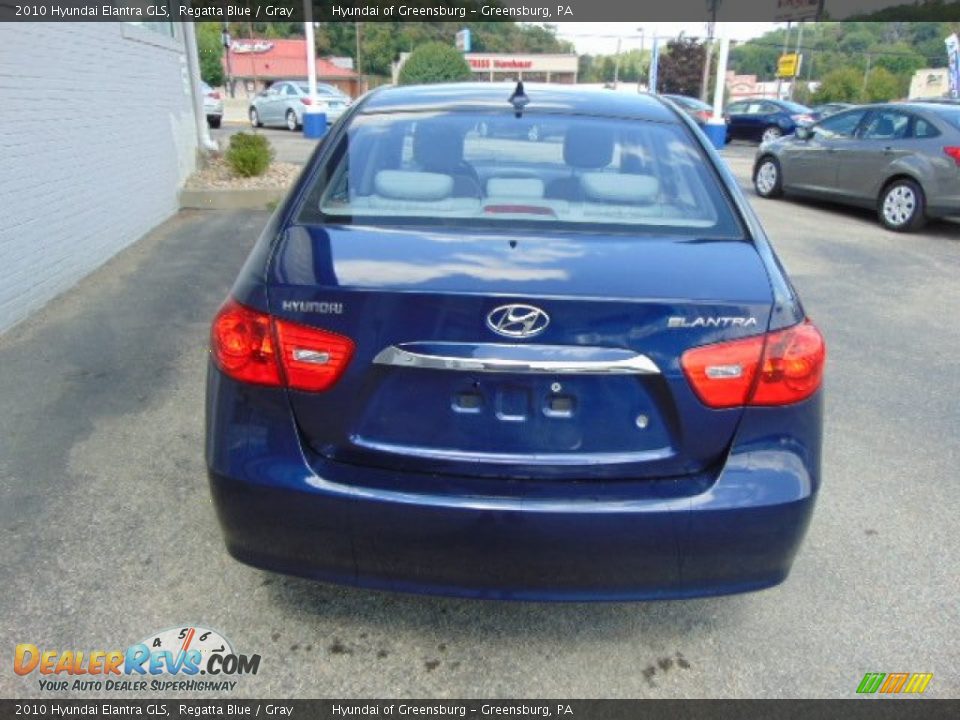2010 Hyundai Elantra GLS Regatta Blue / Gray Photo #8