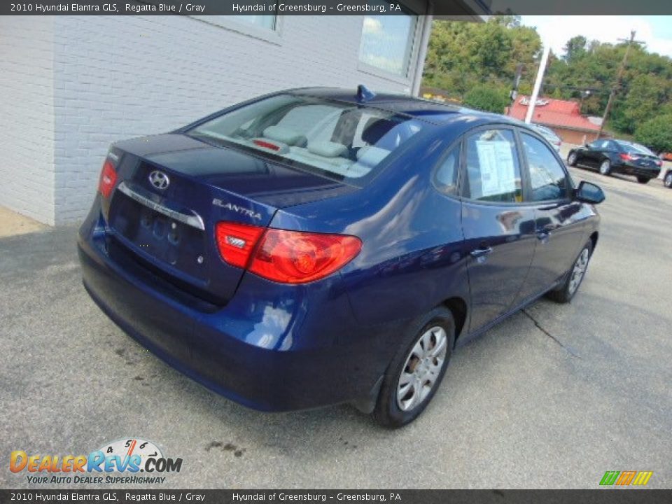 2010 Hyundai Elantra GLS Regatta Blue / Gray Photo #9