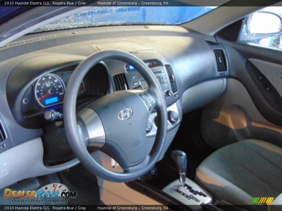 2010 Hyundai Elantra GLS Regatta Blue / Gray Photo #11