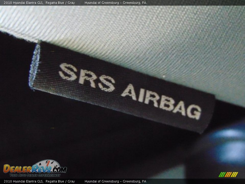 2010 Hyundai Elantra GLS Regatta Blue / Gray Photo #17