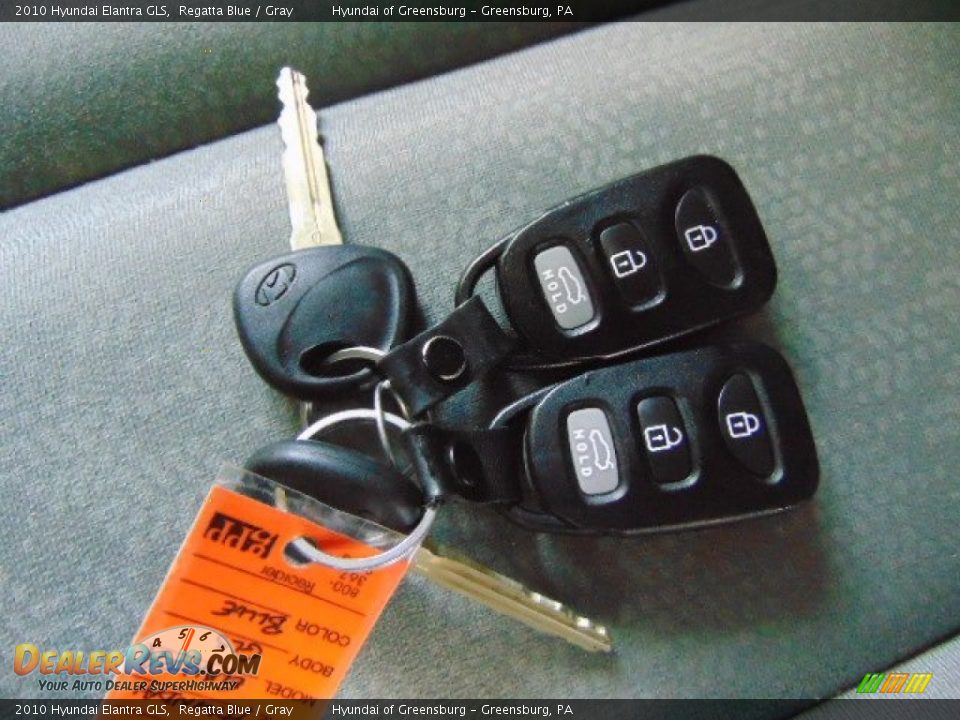 2010 Hyundai Elantra GLS Regatta Blue / Gray Photo #24