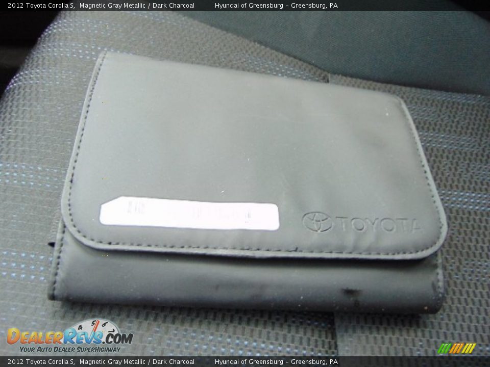 2012 Toyota Corolla S Magnetic Gray Metallic / Dark Charcoal Photo #22