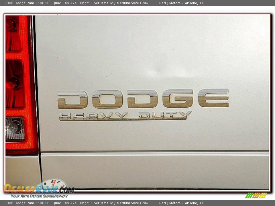 2006 Dodge Ram 2500 SLT Quad Cab 4x4 Bright Silver Metallic / Medium Slate Gray Photo #7