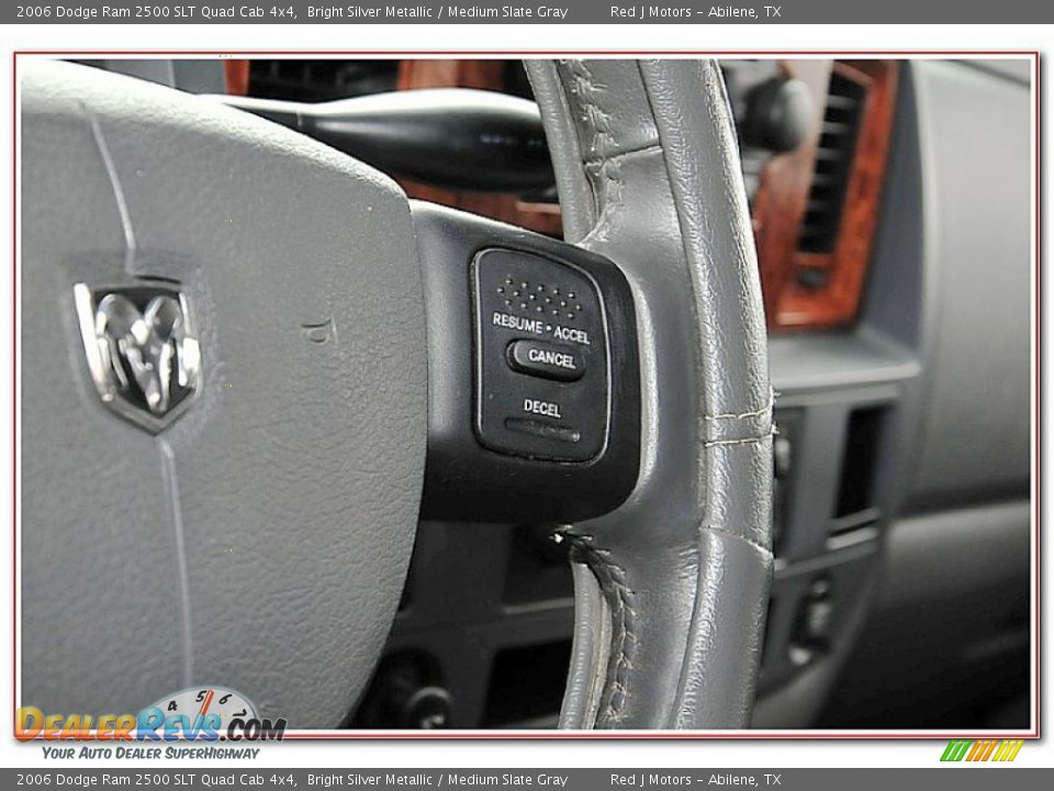 2006 Dodge Ram 2500 SLT Quad Cab 4x4 Bright Silver Metallic / Medium Slate Gray Photo #28