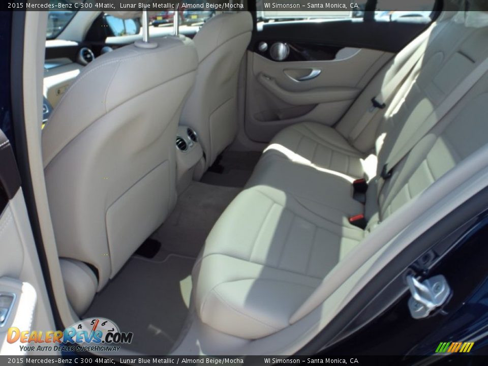 2015 Mercedes-Benz C 300 4Matic Lunar Blue Metallic / Almond Beige/Mocha Photo #8