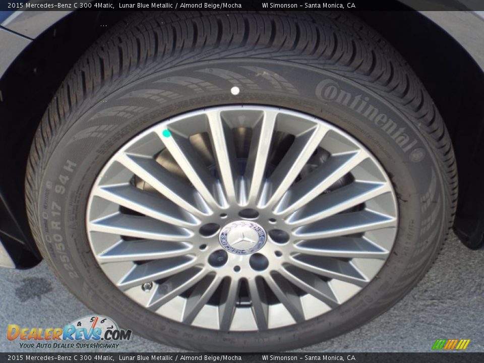2015 Mercedes-Benz C 300 4Matic Lunar Blue Metallic / Almond Beige/Mocha Photo #10