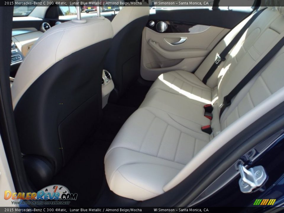 2015 Mercedes-Benz C 300 4Matic Lunar Blue Metallic / Almond Beige/Mocha Photo #8