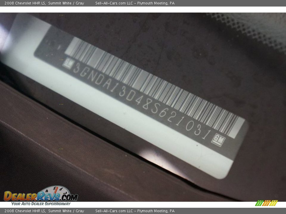 2008 Chevrolet HHR LS Summit White / Gray Photo #13