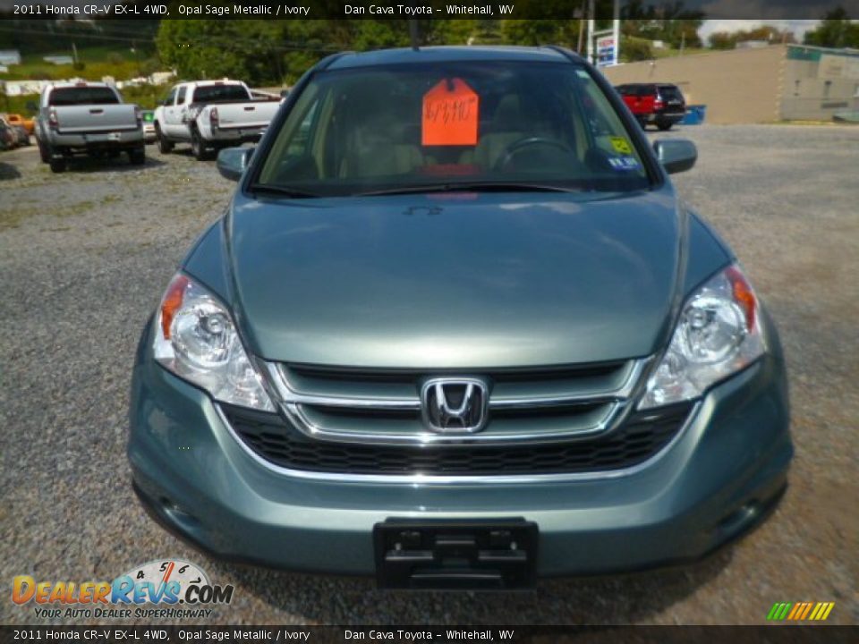2011 Honda CR-V EX-L 4WD Opal Sage Metallic / Ivory Photo #2