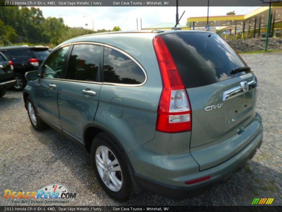2011 Honda CR-V EX-L 4WD Opal Sage Metallic / Ivory Photo #5
