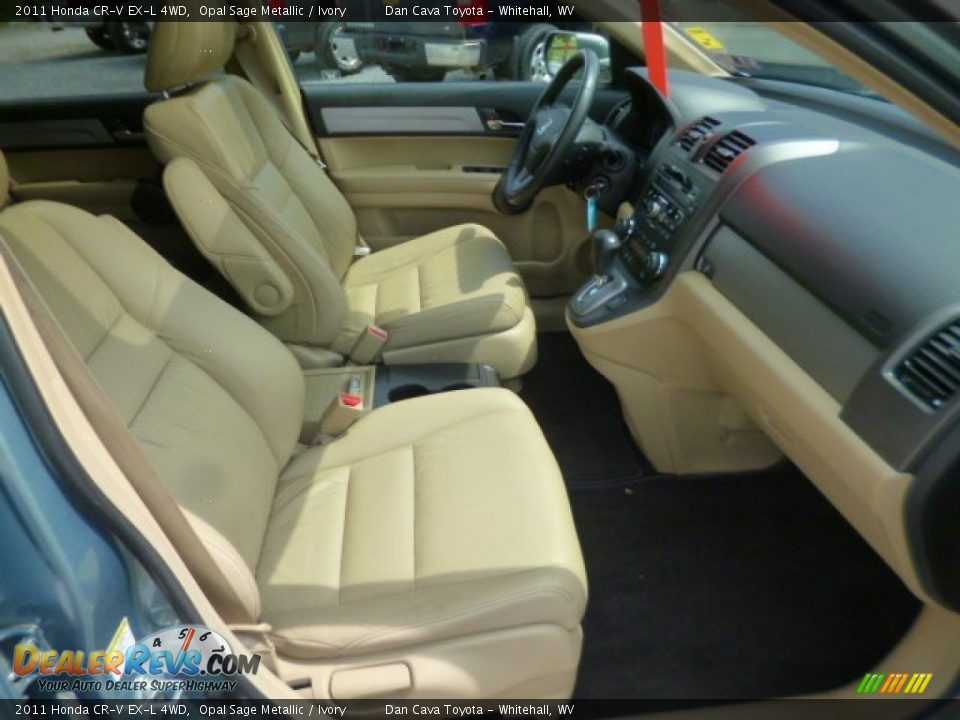2011 Honda CR-V EX-L 4WD Opal Sage Metallic / Ivory Photo #8