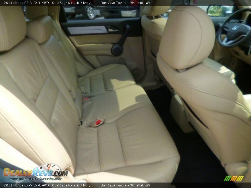 2011 Honda CR-V EX-L 4WD Opal Sage Metallic / Ivory Photo #10
