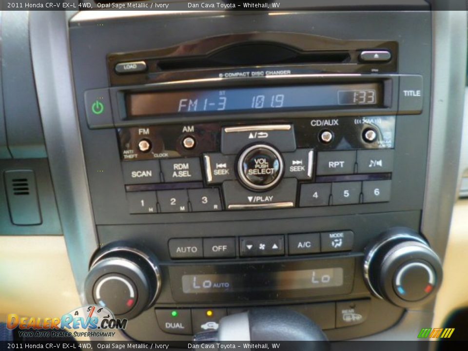 2011 Honda CR-V EX-L 4WD Opal Sage Metallic / Ivory Photo #14