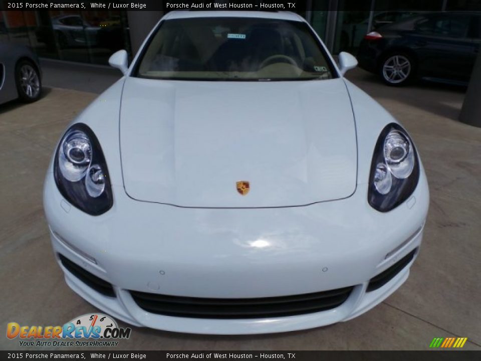 2015 Porsche Panamera S White / Luxor Beige Photo #2